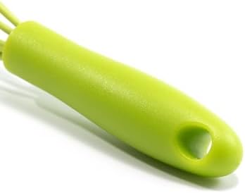 Mini Whisks 6 inch silica gel Whisk, Hand Egg Mixer for Flour Cake Egg, Kitchen Cooking Baking Use Whisk (green)