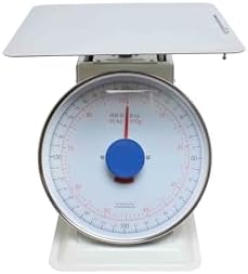 TrueCraftware- 200 lb. Mechanical Kitchen Flat Platform Weighing Food Scale- Heavy Duty Portion Control Mechanical Kitchen and Food Scale Industrial Dial Scale for Kitchens and Restaurants