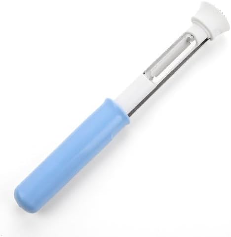 2 in 1 Stainless Steel Apple Corer Peeler Kitchen Gadget (Blue)