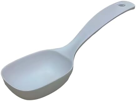 Multifunctional Large Plastic Ladle Spoon, BPA-Free, White