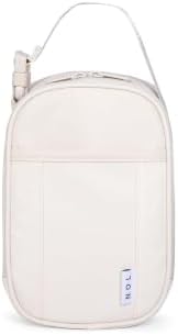 NOL Small Insulated Snack Bag Mini Freezable Cooler Pouch 3L fit 3 Cans | Wide-Mouth 6hours Cool & Warm Lightweight Leakproof Nylon Box for Work Travel Cream