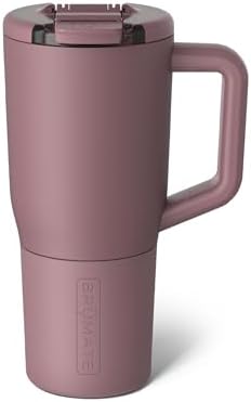 BrüMate Müv - 25oz 100% Leak Proof Insulated Coffee Mug with Handle & Lid - Stainless Steel Coffee Travel Mug - Double Walled Coffee Cup (Rose Taupe)