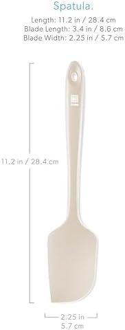 DI ORO Large Silicone Spatula - 600F Heat Resistant, Clay