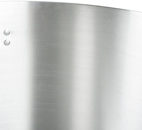 TrueCraftware- 140 qt. Aluminum Stock Pot with Quad Handles 6mm Thickness- Multipurpose Pot Cookware Large Stockpot Stew For Cooking Simmering Soup Seafood Stock Home Kitchen Restaurant