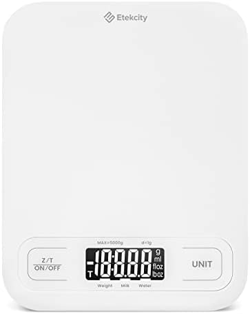 Etekcity Food Kitchen Scale, Digital Grams and Ounces, Large