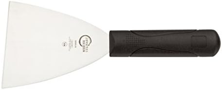 Mercer Culinary Millennia Grill Scraper, 4 Inch x 4-1/2 Inch Blade, Black Handle