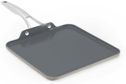 Calphalon® Premier Ceramic Nonstick 11" Square Griddle, Mushroom Grey