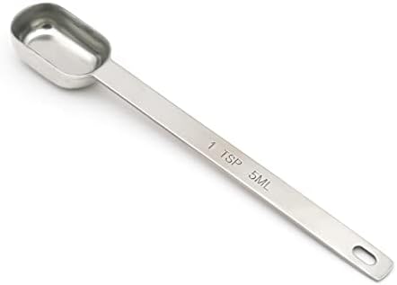 1PCS 1TSP(5ML) Measuring Spoon, Stainless Steel Long Handle Teaspoons