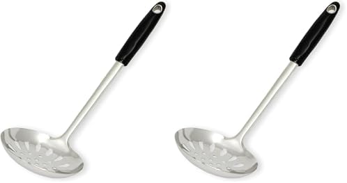 Chef Craft Heavy Duty Slotted Skimmer, 13.75 inch, Stainless Steel (Pack of 2)