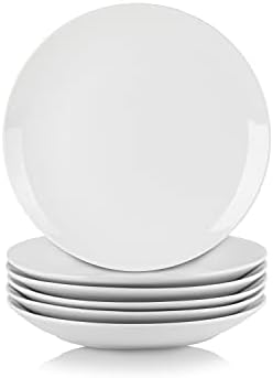 10 Strawberry Street Simply White 7.5" Coupe Salad Plate, Set of 6