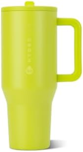 HydroJug Traveler 32oz, Insulated Tumbler with Handle & Straw, Lemon Lime