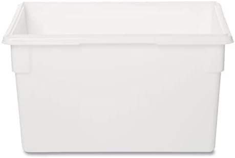 Rubbermaid Commercial Products Food Storage Box/Tote for Restaurant/Kitchen/Cafeteria, 21.5 Gallon, White