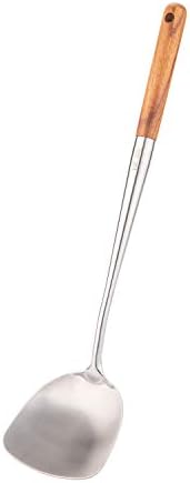 FJNATINH Wok Spatula - 17 Inch Stainless Steel Wok Turner for Cast Iron Skillet