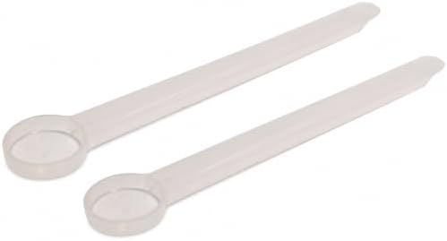 1/8 Teaspoon (0.625 mL | A Pinch) Long Handle Plastic Measuring Spoon for Coffee, Protein Powder, Pet Food, Spices, Grains, Dry Goods – Food-Grade BPA-Free (Pack of 2)