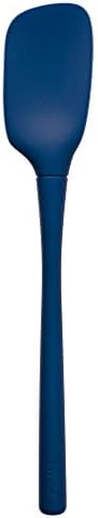 Tovolo Spoon Spatula Spoonula All Silicone Ergonomic Handle Grip Deep Indigo, Silicone Scoopula Kitchen Utensil Non Scratch Easy Clean Dishwasher Safe Heat Resistant Flex Core Scoop Spatula