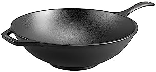 Lodge Chef Collection 12.5 Inch Pre-Seasoned Cast Iron Wok