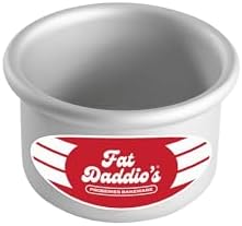 Fat Daddio's Round Cake Pan, 3 x 2 Inch, Silver