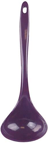 Reston Lloyd Melamine Soup Ladle Kitchen Utensil, Premium Quality Utensil with Heat Resistant Ergonomic Handle, Durable BPA-Free Plastic, 10.5 inch long, One Piece, Plum
