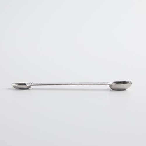 AllSpice Stainless Steel Double Sided Measuring Spoon- 1/2 Teaspoon and 1/4 Teaspoon