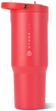 HydroJug Sport 40 oz Insulated Stainless Steel Water Bottle, Fruit Punch