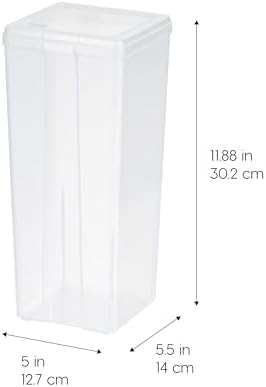 IRIS USA Food Storage Containers Set, 3.9 Qt - 4 Pack, Food Grade Plastic