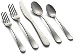 Cambridge Silversmiths Rhiannon Satin 20 Piece Flatware Set, Service for Four, silver