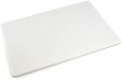 Thirteen Chefs 18x12 White Cutting Board for Kitchen, 1/2" Thick Plastic