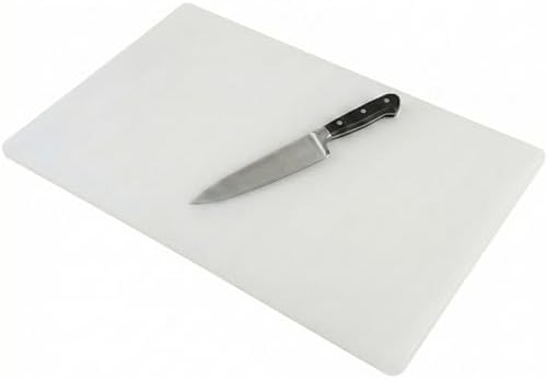 Commercial Grade 20x15 Plastic Cutting Board, Extra Large 1/2" Thick Poly