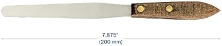 Apothecary Products 4.75" Stainless Steel Spatula and Blade, Wooden Handle