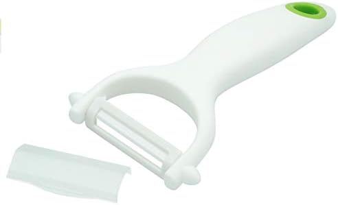 Ceramic Y Peeler - Great for Vegetables, Fruit, and Potatoes, Blade Protector Included, Dishwasher Safe | by Lynn & Riley