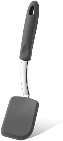 Small Silicone Spatula Mini Silicone Cookie Spatula, Gray