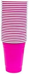 Glad Plastic Party Cups Fun Pack, 4 Colors, 16 Oz, 100 Count, 6-Pack