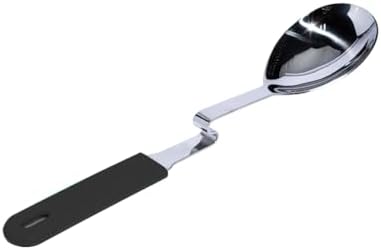 Souper Cubes Stainless Steel Spoon with Silicone Grip & Pot Hook, Charcoal