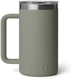 YETI Rambler 24 oz Ceramic Lined Stackable Mug, Pampa Green