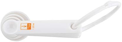 Fox Run 6-Piece Plastic Measuring Spoon Set White, 1.6 x 9 x 3 inches