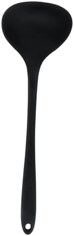 Jiozermi Silicone Soup Ladle, 12-Inch Long Handle