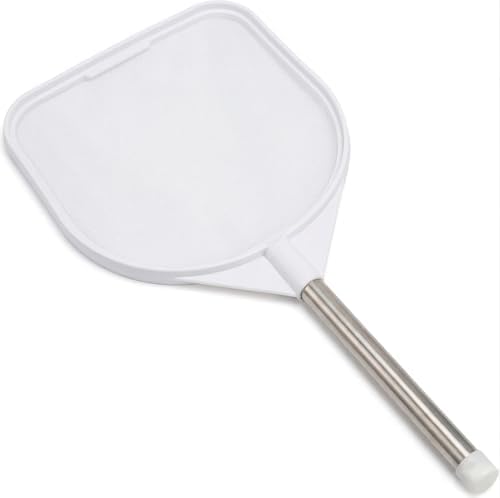 JED Pool Tools 40-376F Hand Skimmer Net for Hot Tubs and Above Ground Pools, Pool Cleaning Supplies, Made in USA (2 ft, White)