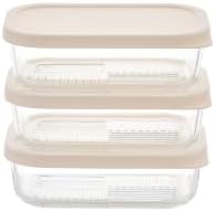 Glass Food Storage Containers with Lids — 6 Piece — 17.6 oz Glass with BPA-Free Leak Resistant Stackable Lids — Microwave, Oven & Dishwasher Safe — Ideal for Meal Prep & More - Vanilla Mist