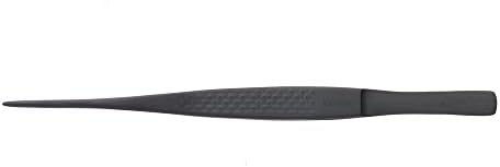 Mercer Culinary 18-8 Stainless Steel Precision Plus Chef Plating Tong, Fine Point, 6-1/8 Inch, Matte Black