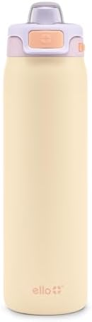Ello Pop & Fill Insulated Stainless Steel Water Bottle with Quick Fill Lid, Leakproof Locking, Sip or Chug Spout, BPA-Free, Double Wall Vacuum Insulated for Sports, Travel & School- 22oz / 32oz / 40oz