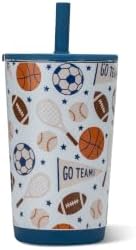 HydroJug Everyday Tumbler 14 oz, Ceramic-Lined Straw Cup, All-Stars