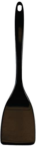Spatula, Turner for Non-stick pans, Heat Resistant, Flipper, BPA Free Melamine Utensil with Ergonomic Handle by Reston Lloyd 11 inch, Black