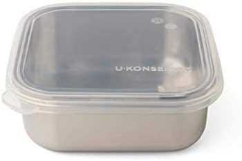 U-Konserve 15 oz Stainless Steel Bento Box Food Container Clear