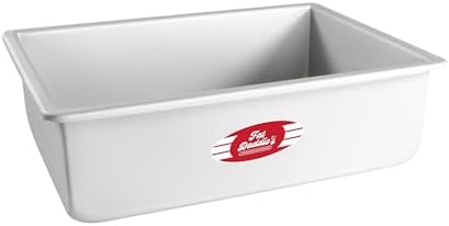Fat Daddio's POB-9134 Anodized Aluminum Sheet Cake Pan, 9 x 13 x 4 Inch
