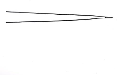 Mercer Culinary 18-8 Stainless Steel Precision Plus Chef Plating Tong, Offset, 7-7/8 Inch Tip, Matte Black
