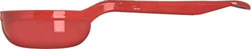 Carlisle FoodService Products Measure Miser Solid Measuring Spoon with Short Handle, 2 Ounces, Red, 1 Count (Pack of 4)