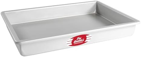 Fat Daddio's POB-10152 Anodized Aluminum Sheet Cake Pan, 10 x 15 x 2 Inch