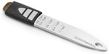 KitchenArt Pro Adjust-A-Teaspoon, Stainless Steel Measuring Spoon, Silver