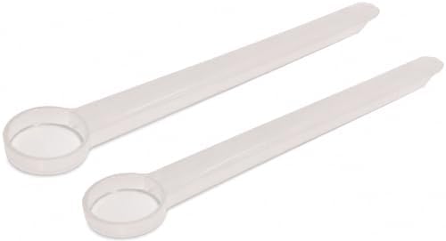 1 mL (1 CC) Long Handle Plastic Measuring Spoon for Coffee, Protein Powder, Pet Food, Spices, Grains, Dry Goods – Food-Grade BPA-Free (Pack of 2)