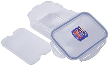 LOCK & LOCK LocknLock Easy Essentials Rectangular Butter and Cheese Container Food Container, Small, 15.0 Ounce - Clear